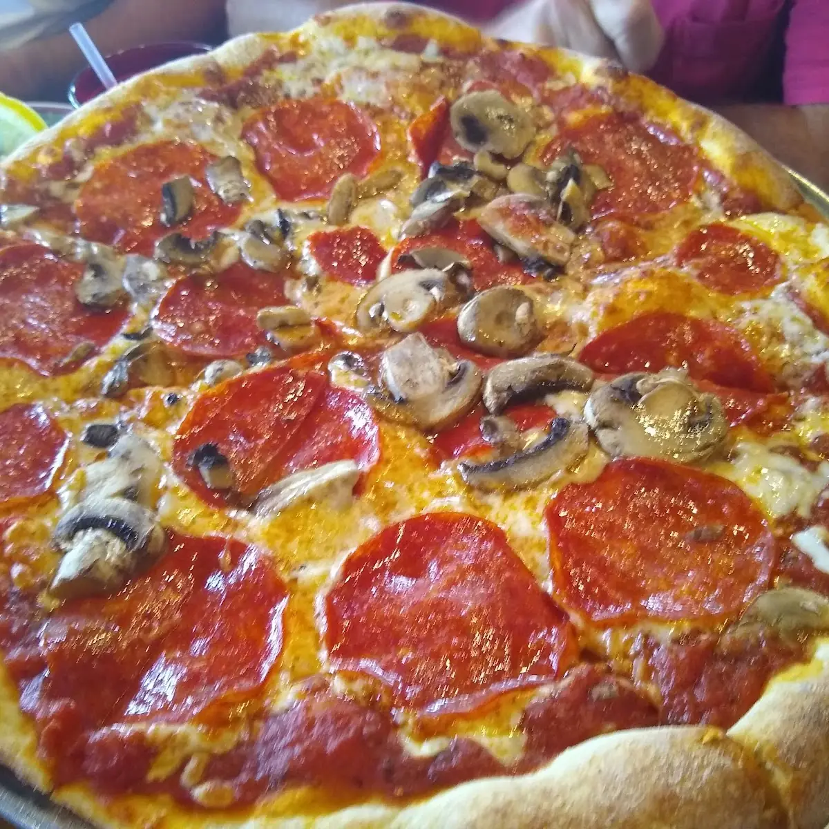 Pepperoni and Mushroom Pizza
