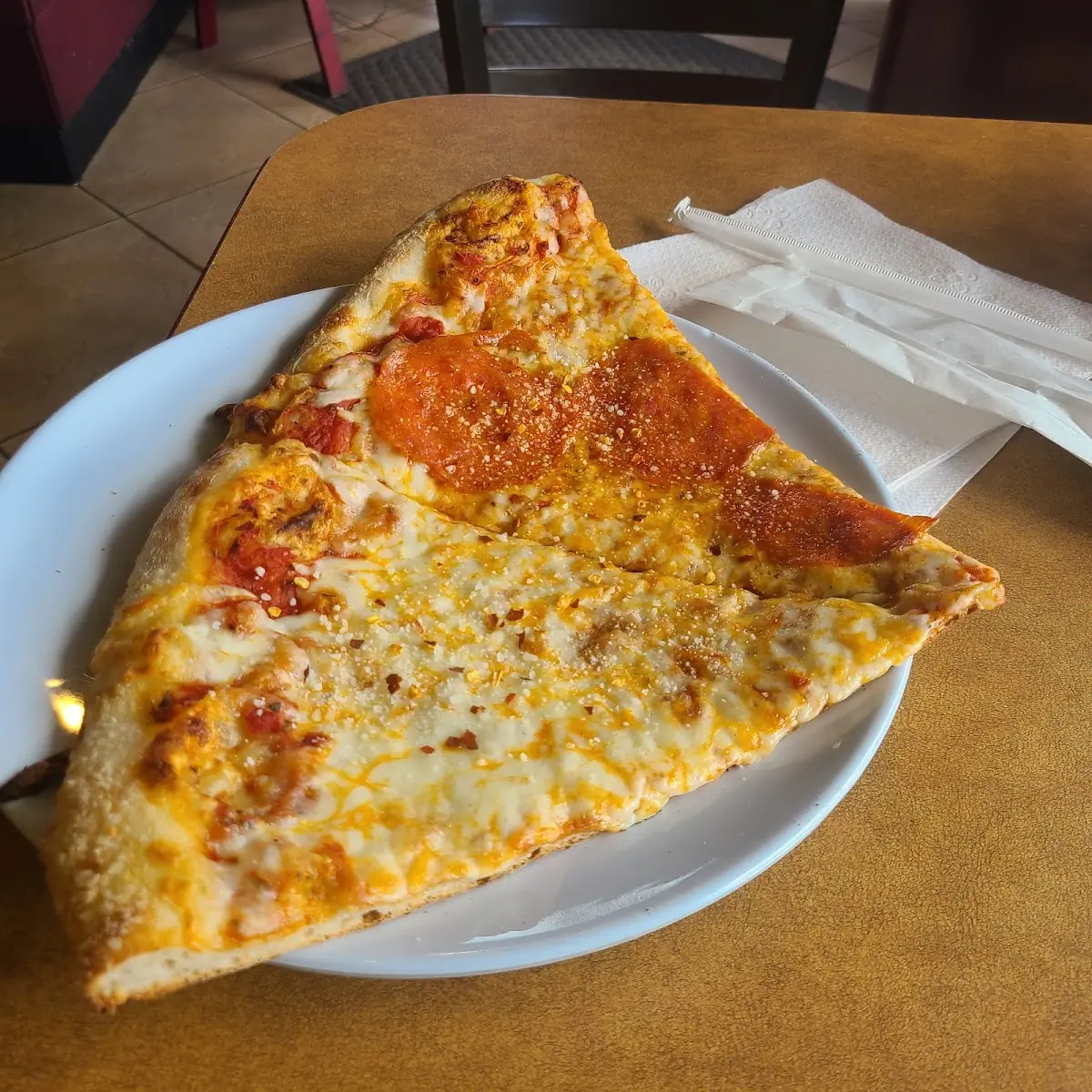Pepperoni and Veggie Pizza Slices
