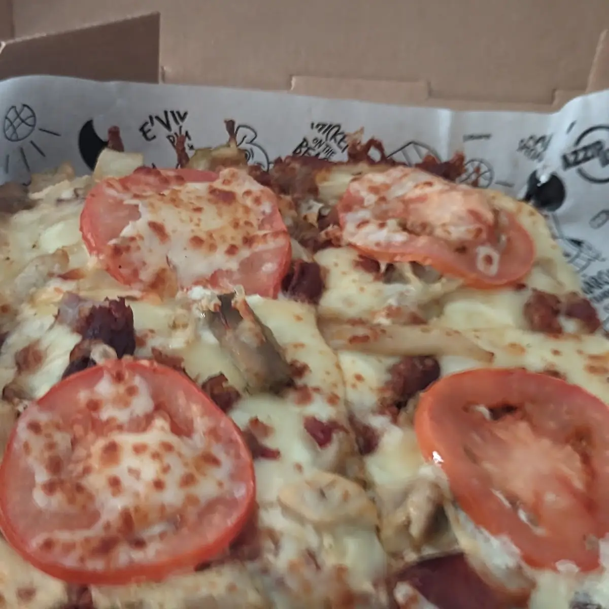 Chicken Bacon Ranch Pizza CBR Square