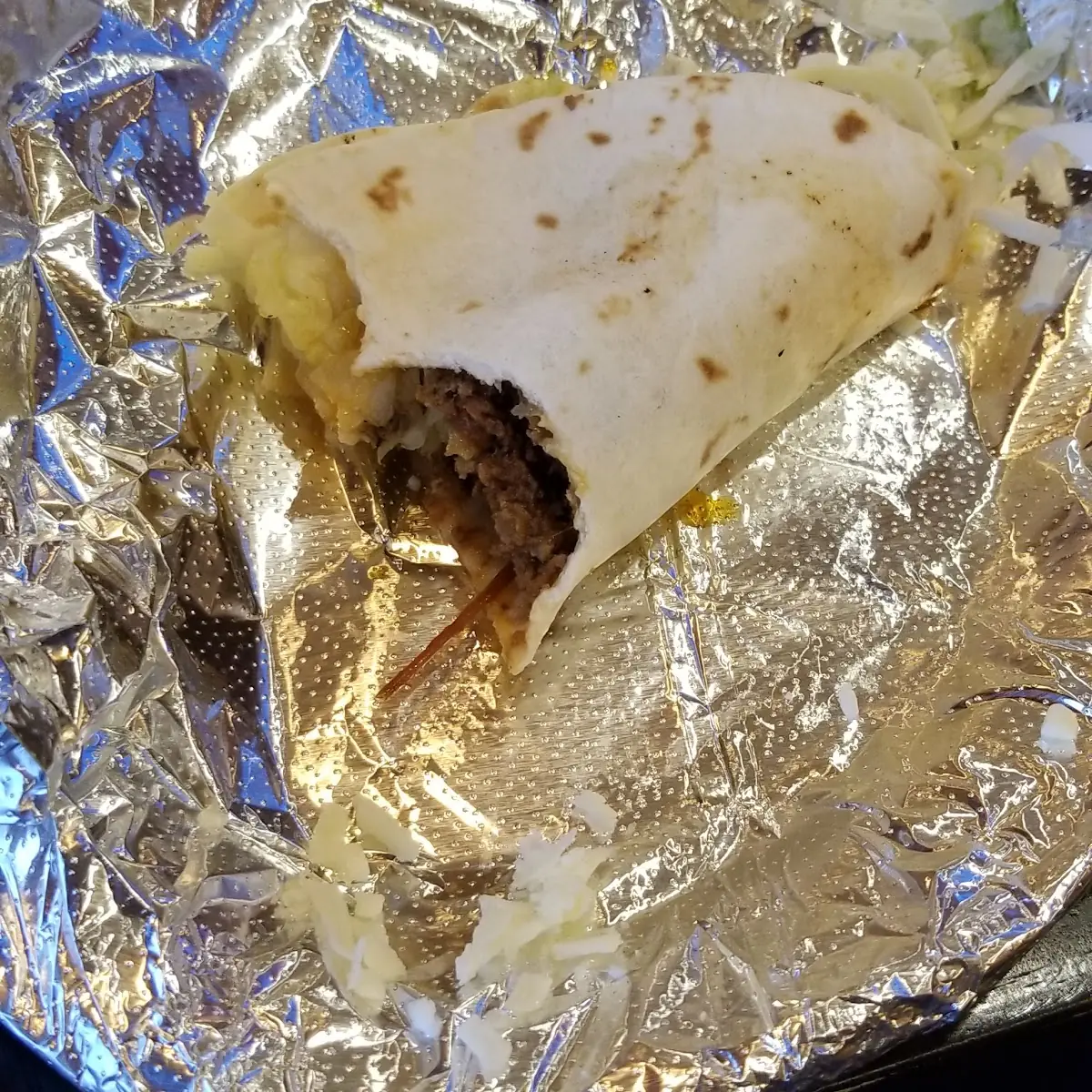 #3 Beef Burrito with Spanish Rice