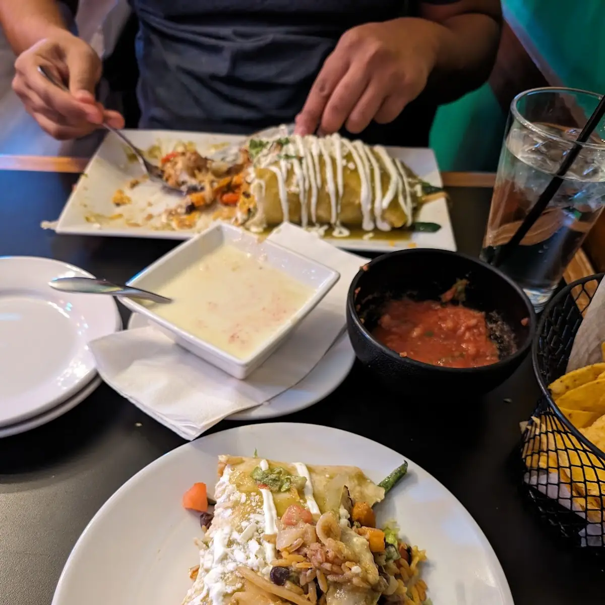Cheese Dip Enchiladas