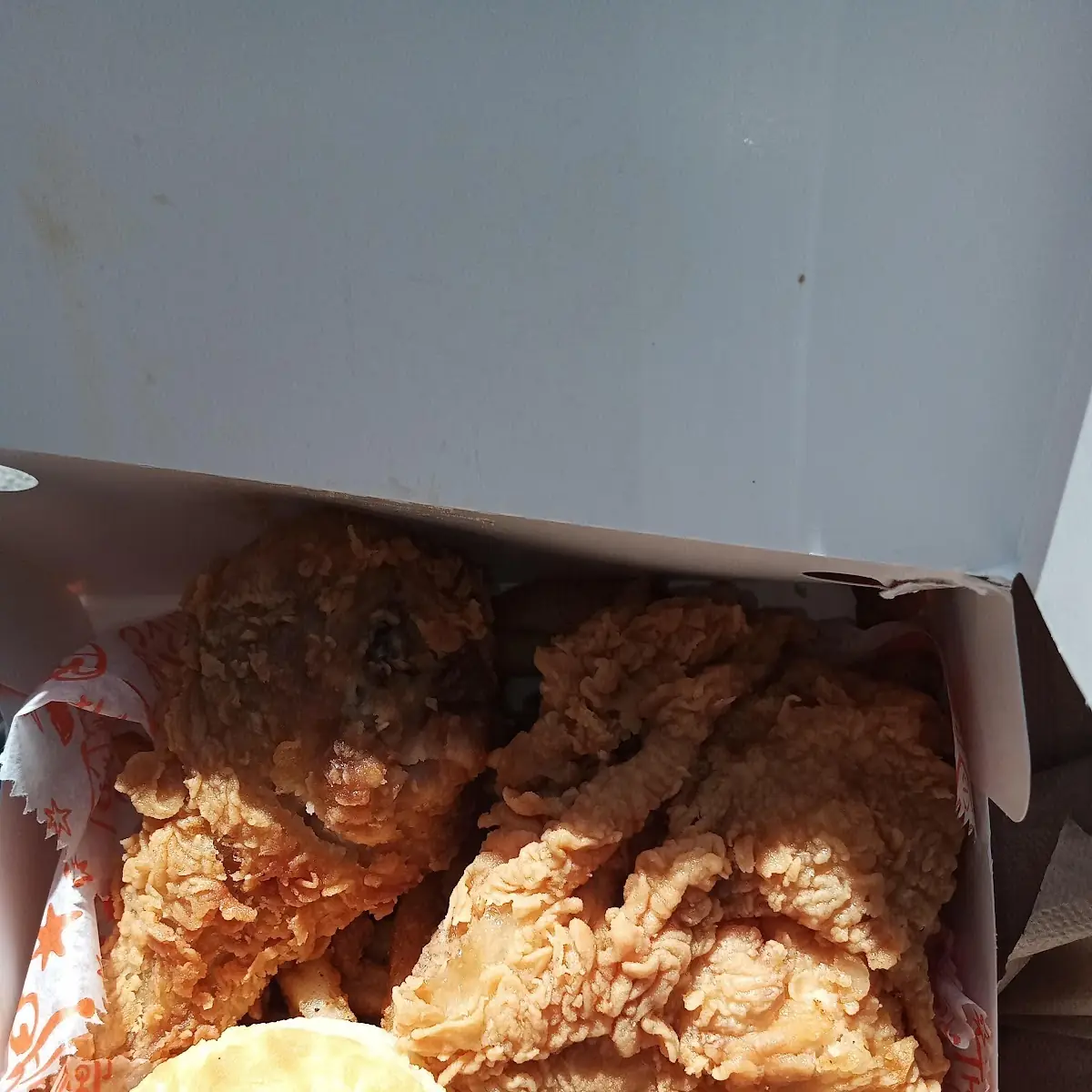 Fried Chicken and Buttery Biscuit