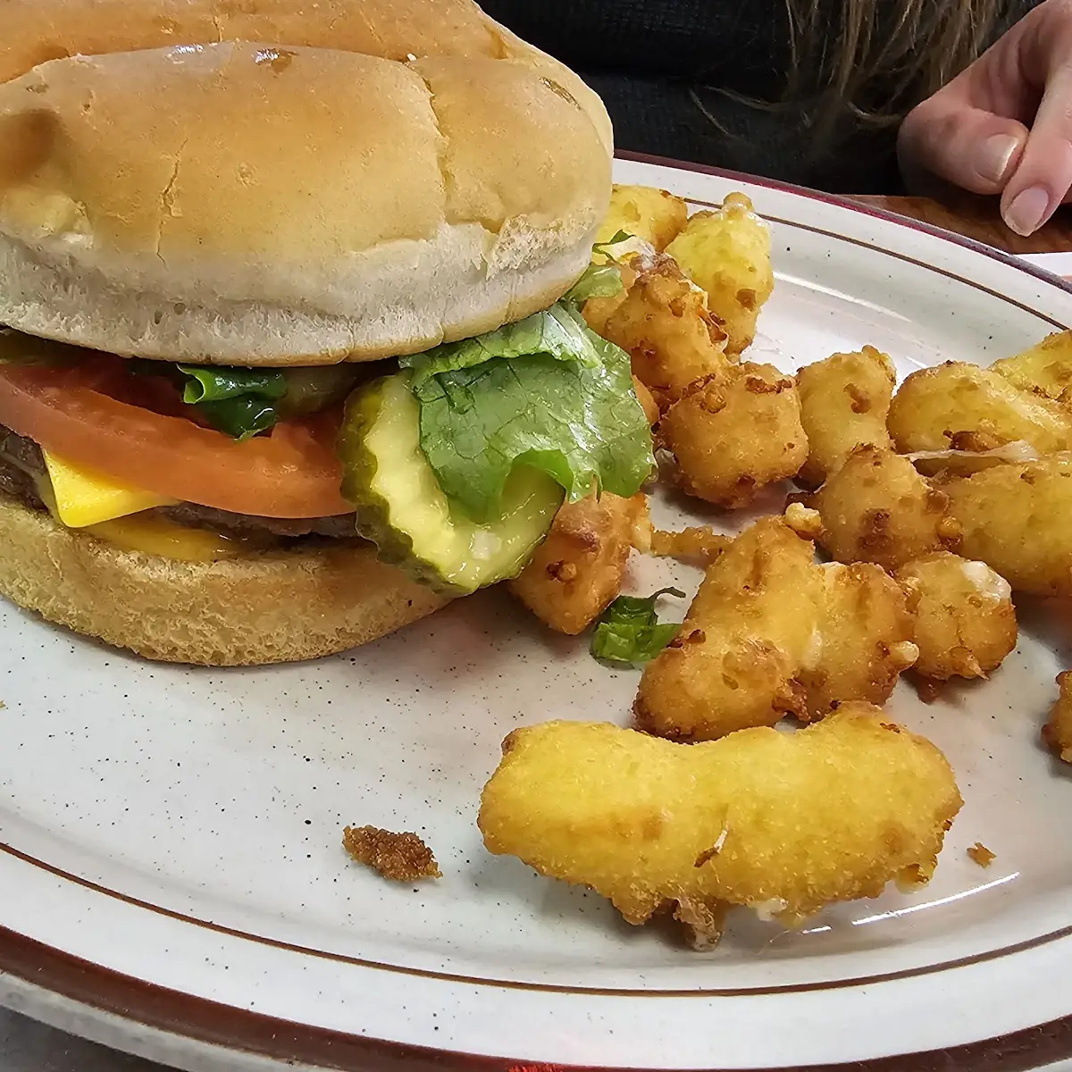 Cheeseburger and Cheese Curds