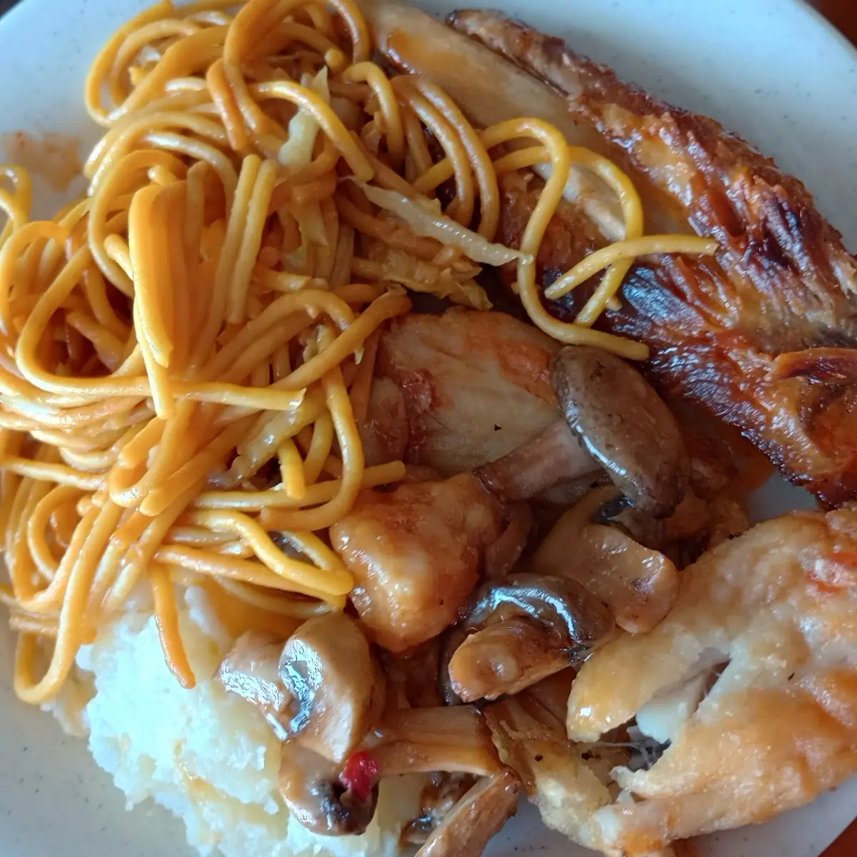Beef Rib Chicken Rice Low Mein