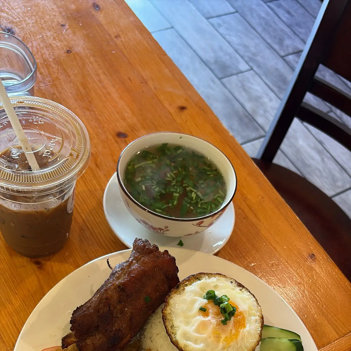 Steamed Rice with Spare Ribs and Egg