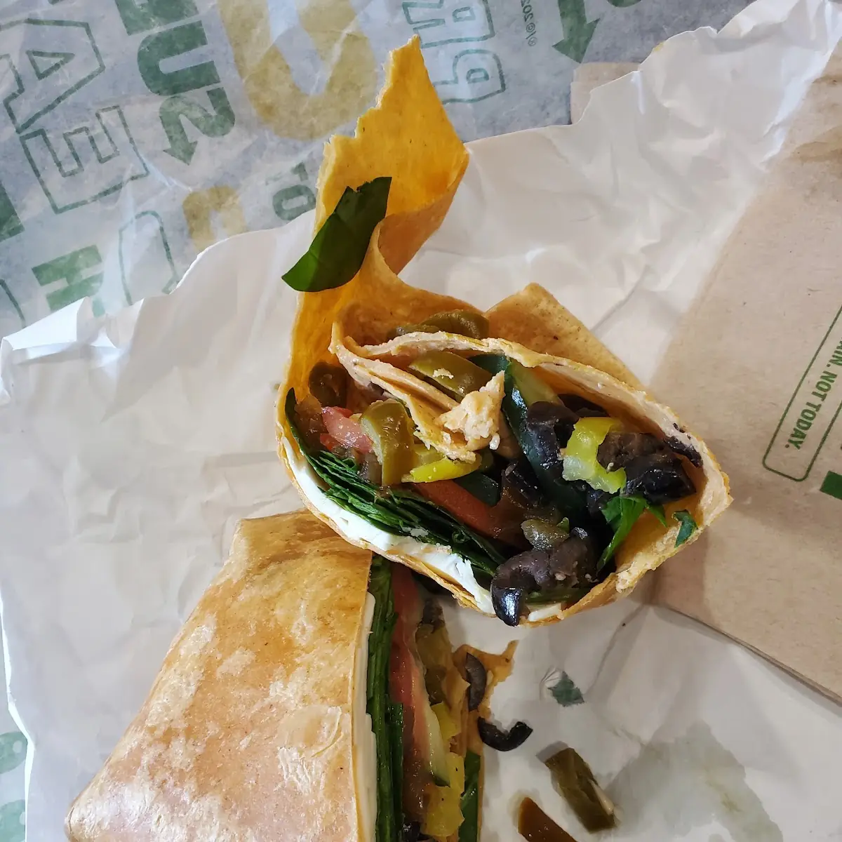 Tomato Basil Veggie Wrap