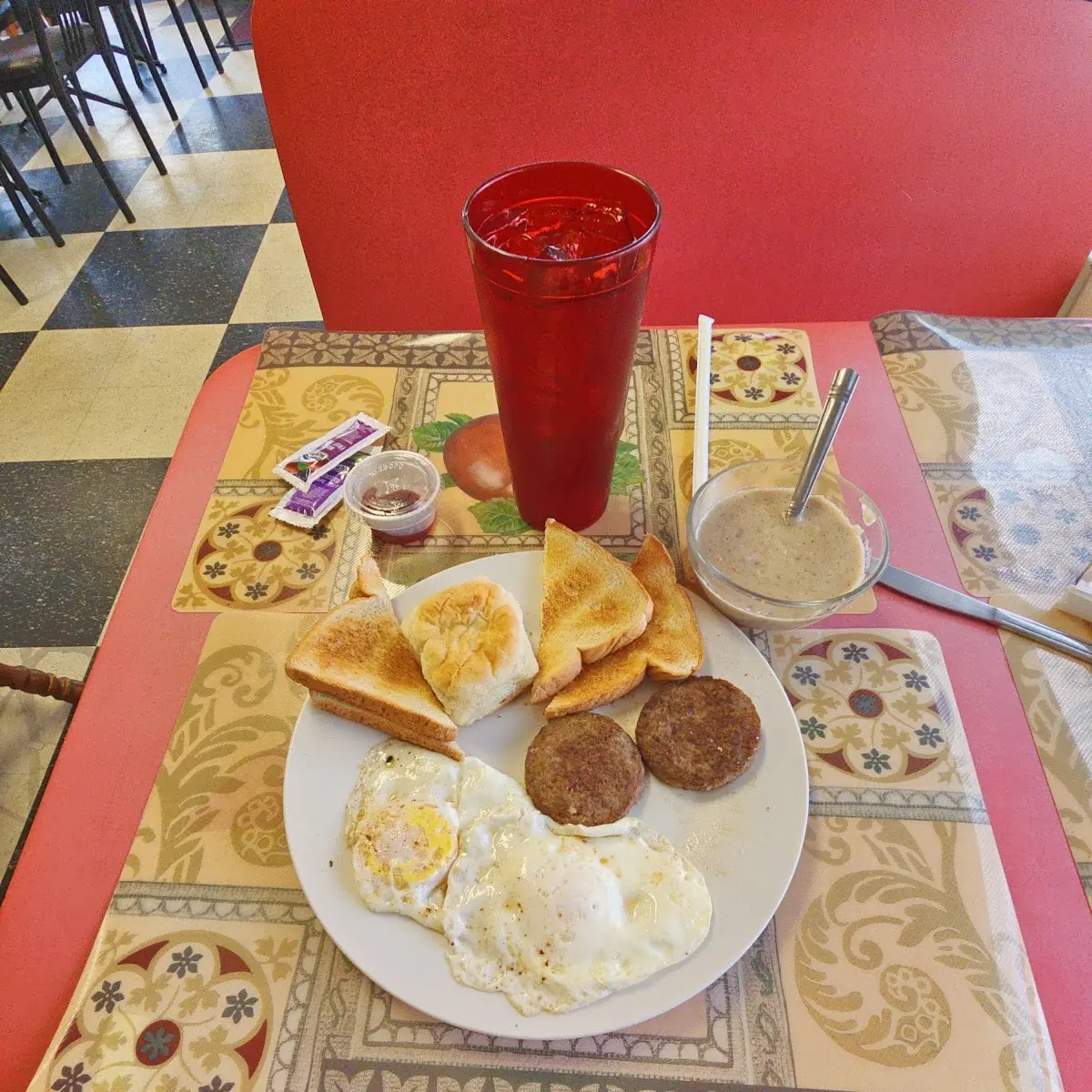 Eggs over Easy Sausage Biscuits and Gravy Toast