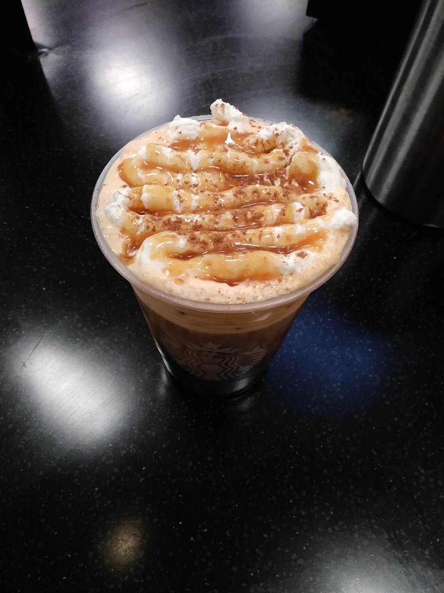 Pumpkin Cream Cold Brew Per Customer Request with Whip Cream and Carmel on Top