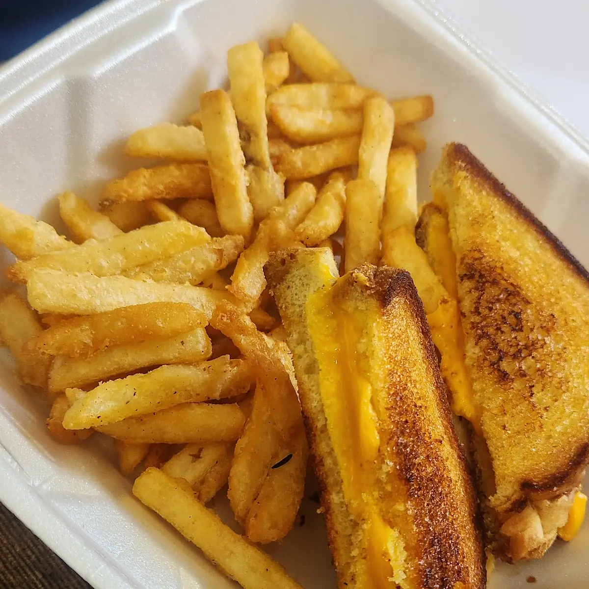 Triple Decker Grilled Cheese Sandwich