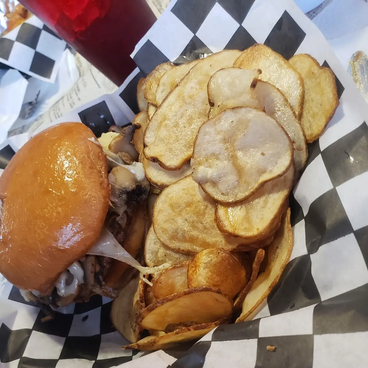 Mushroom Swiss Burger