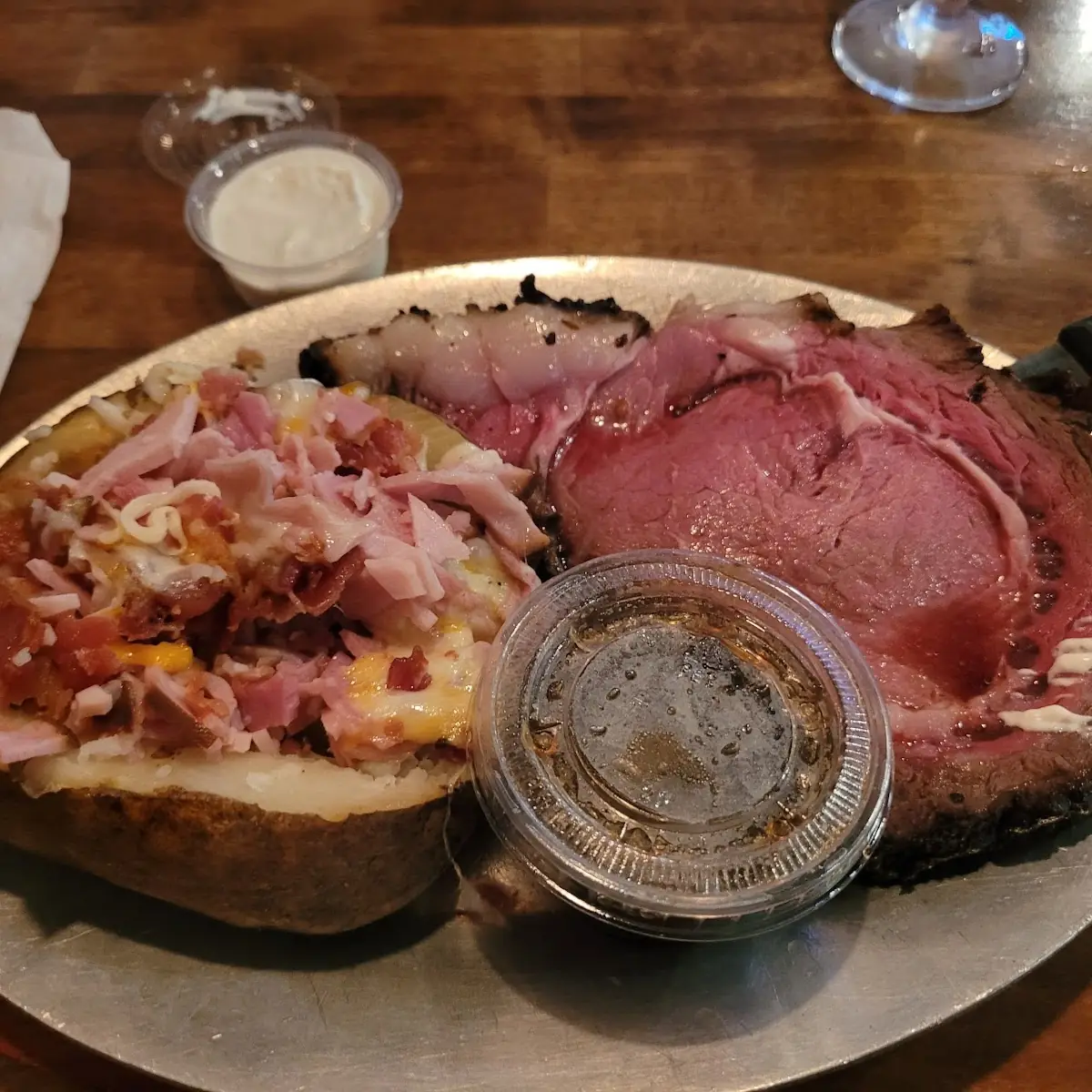 Prime Rib and Baked Potato