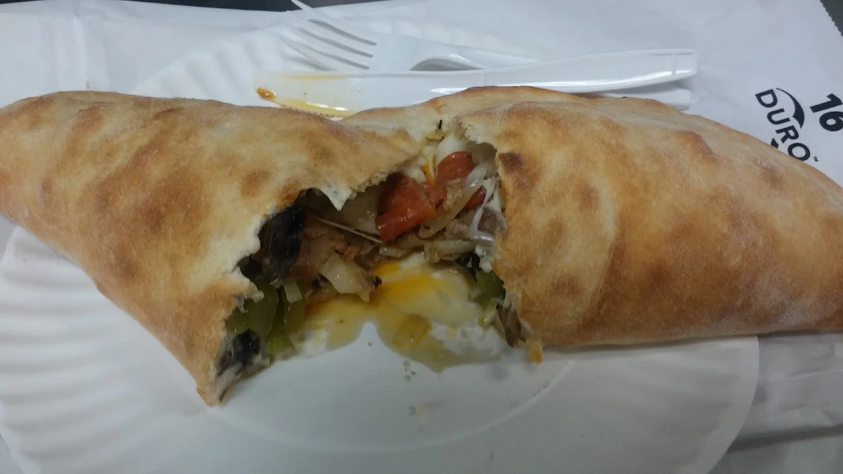Sausage&Peppers&Onions&Mushroom Calzone