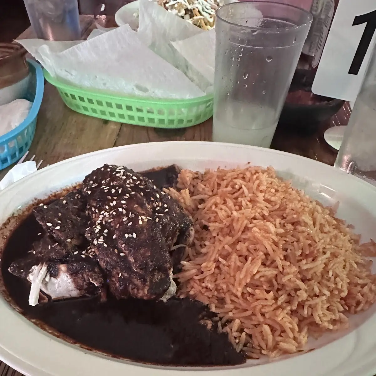 Mole Platter Contains Nuts and Gluten