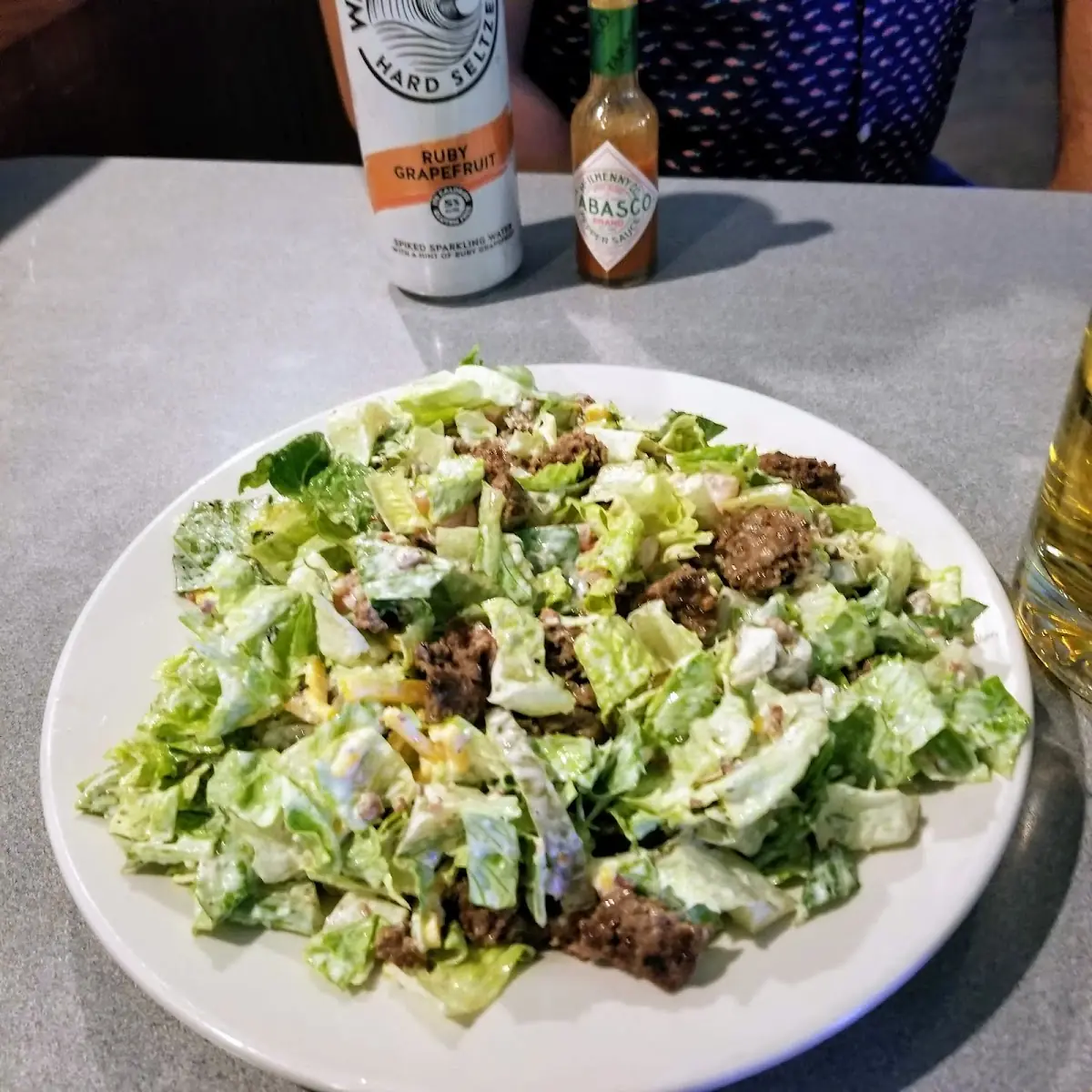 Hamburger Ceasar Salad