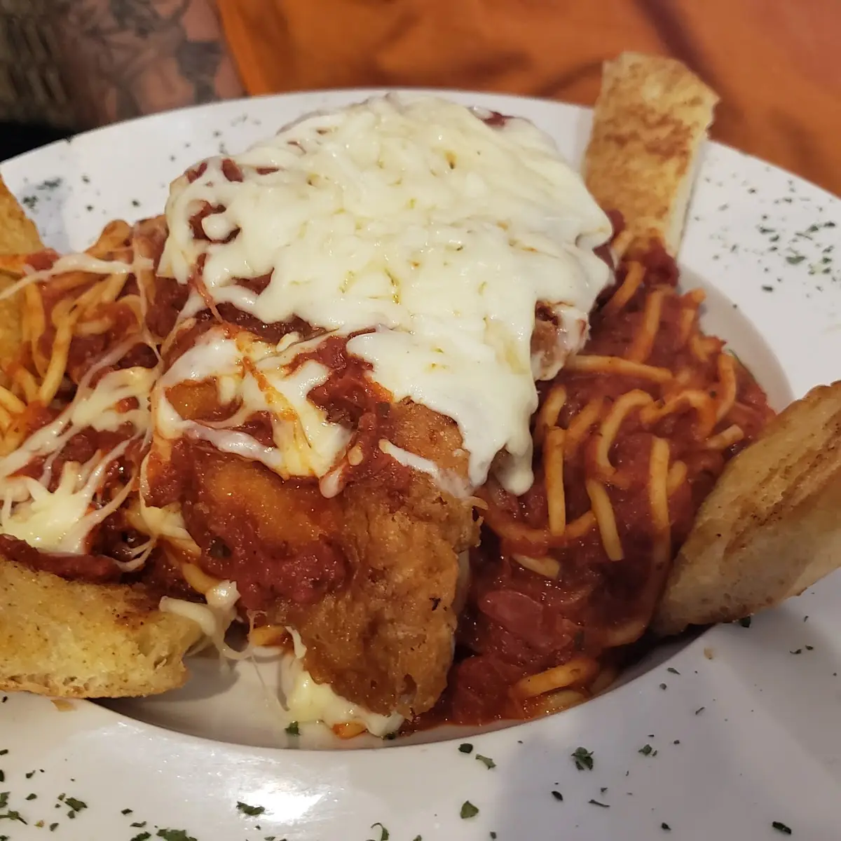 Chicken Parmesan with Spaghetti