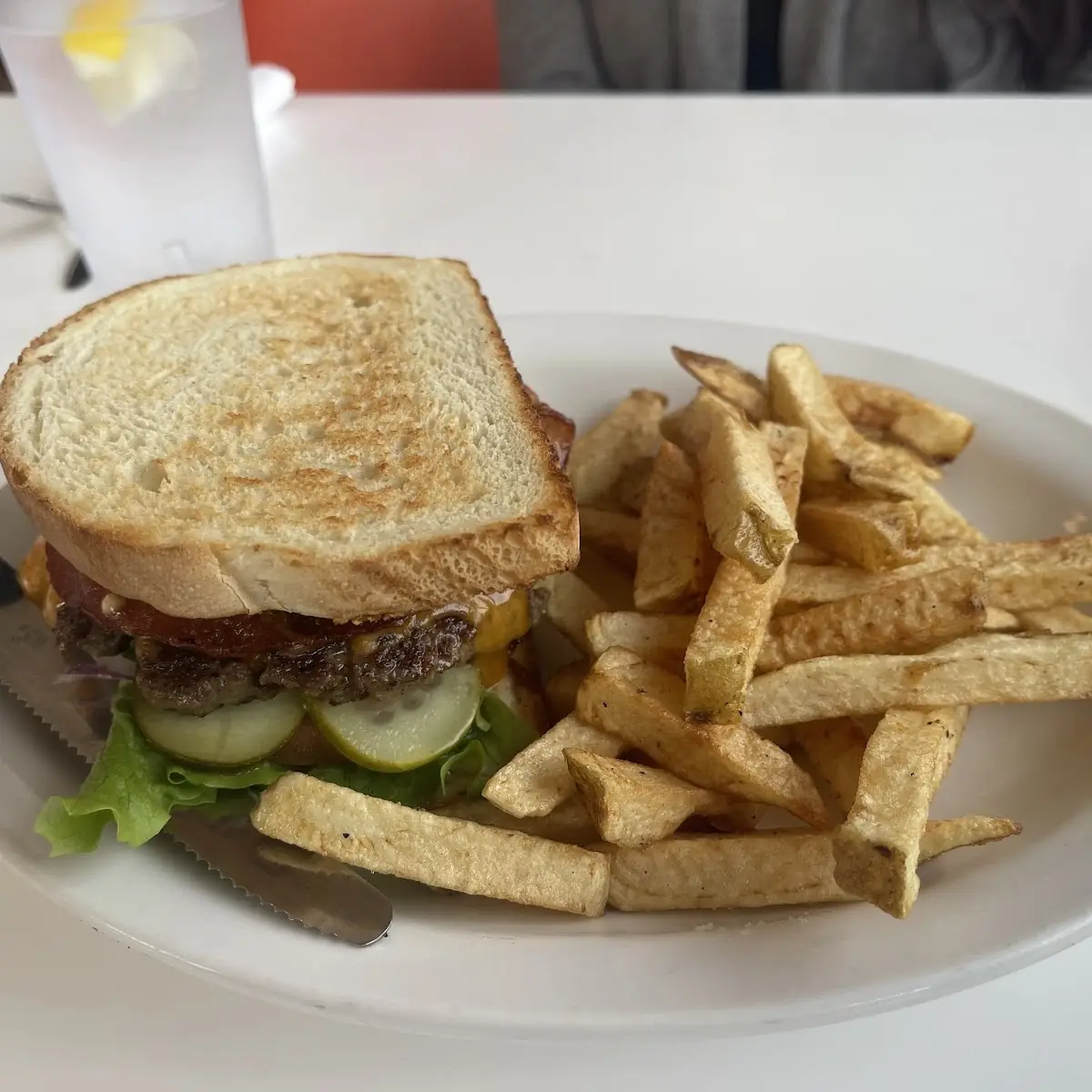 Aged Cheese Burger on Sourdough