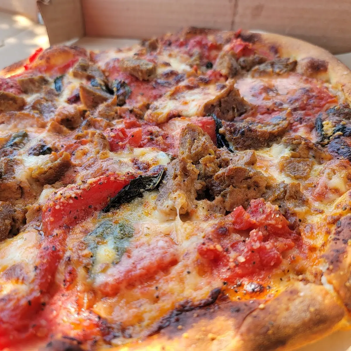 Cheese Pizza with Sausage