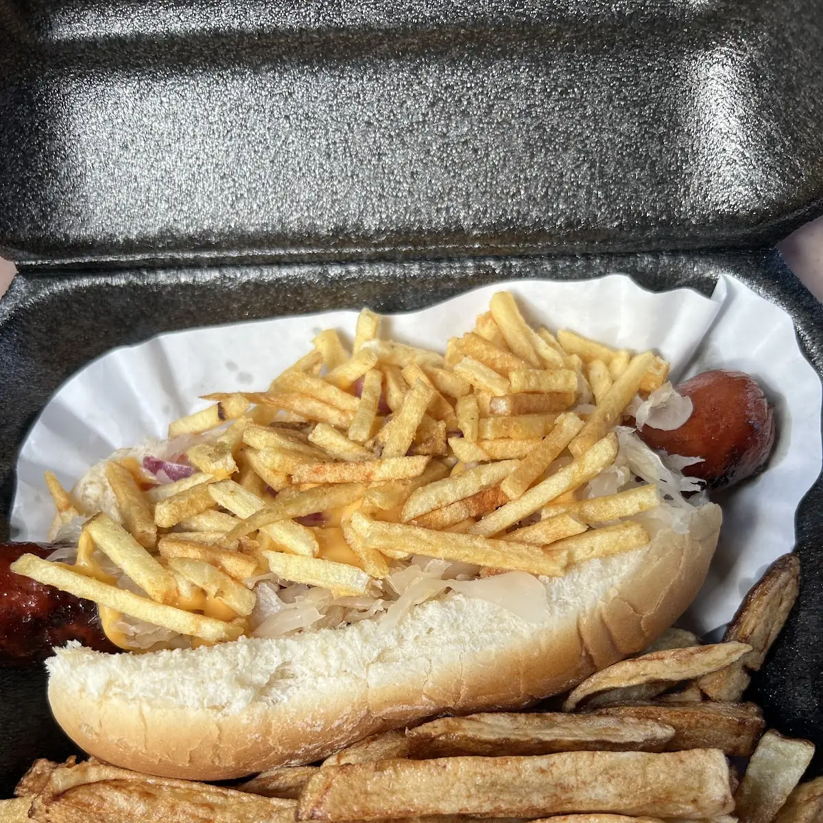 Hot Dog with Fries