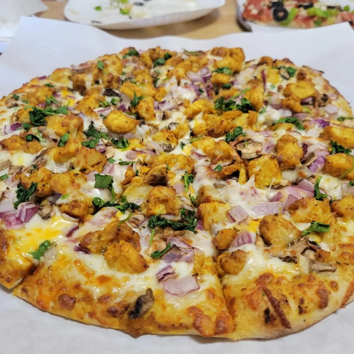 Butter Chicken Pizza