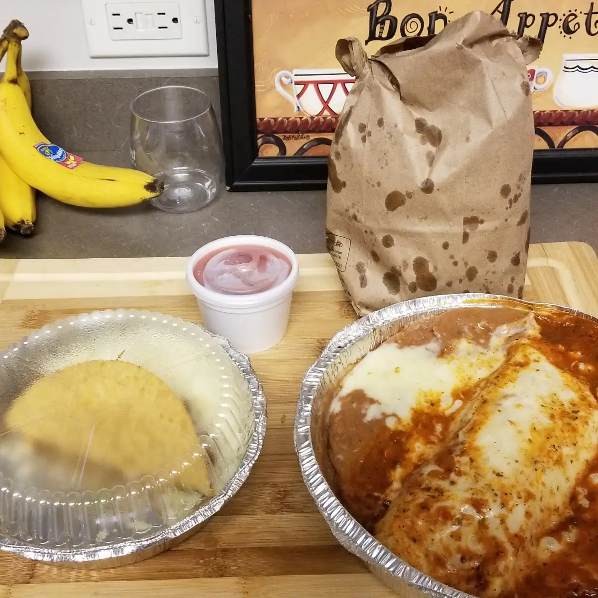 Burrito and Crispy Taco