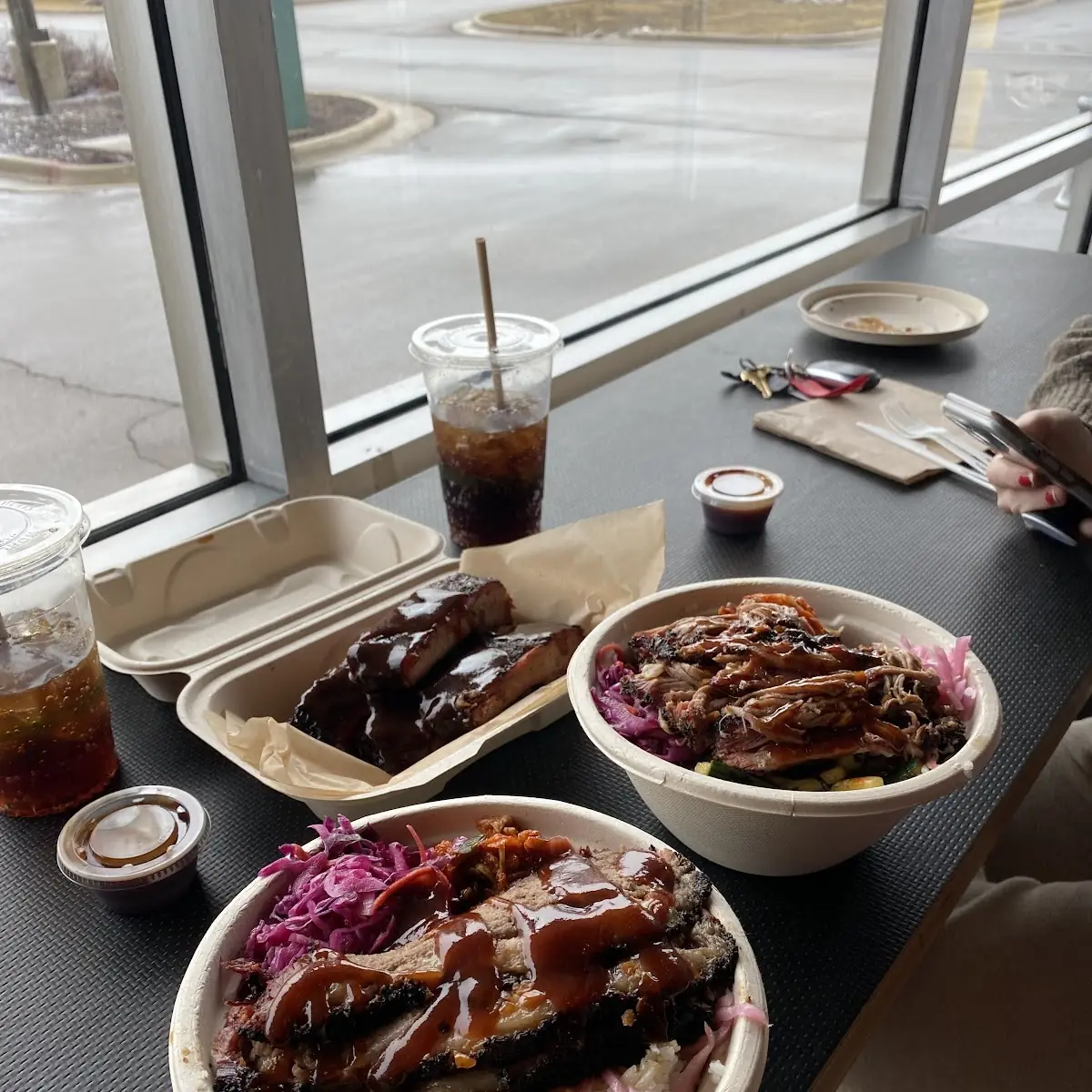 Brisket Pulled Pork and Ribs