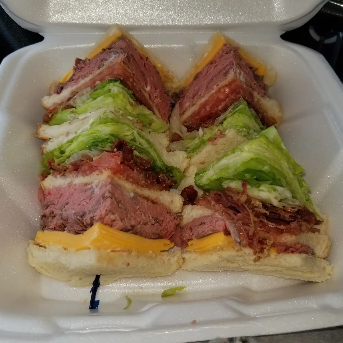 Roast Beef Club Sandwich