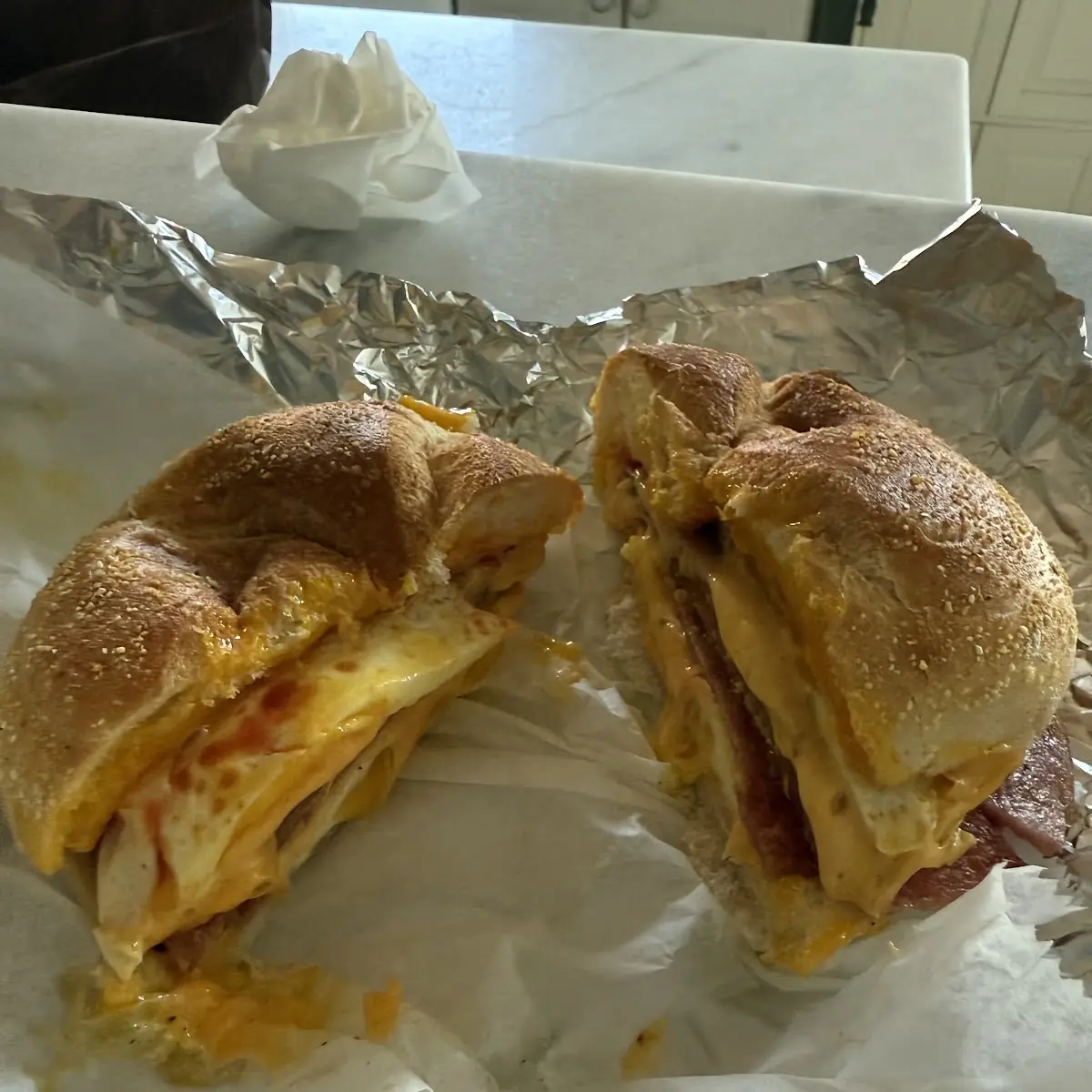 Taylor Ham and Cheese Sandwich