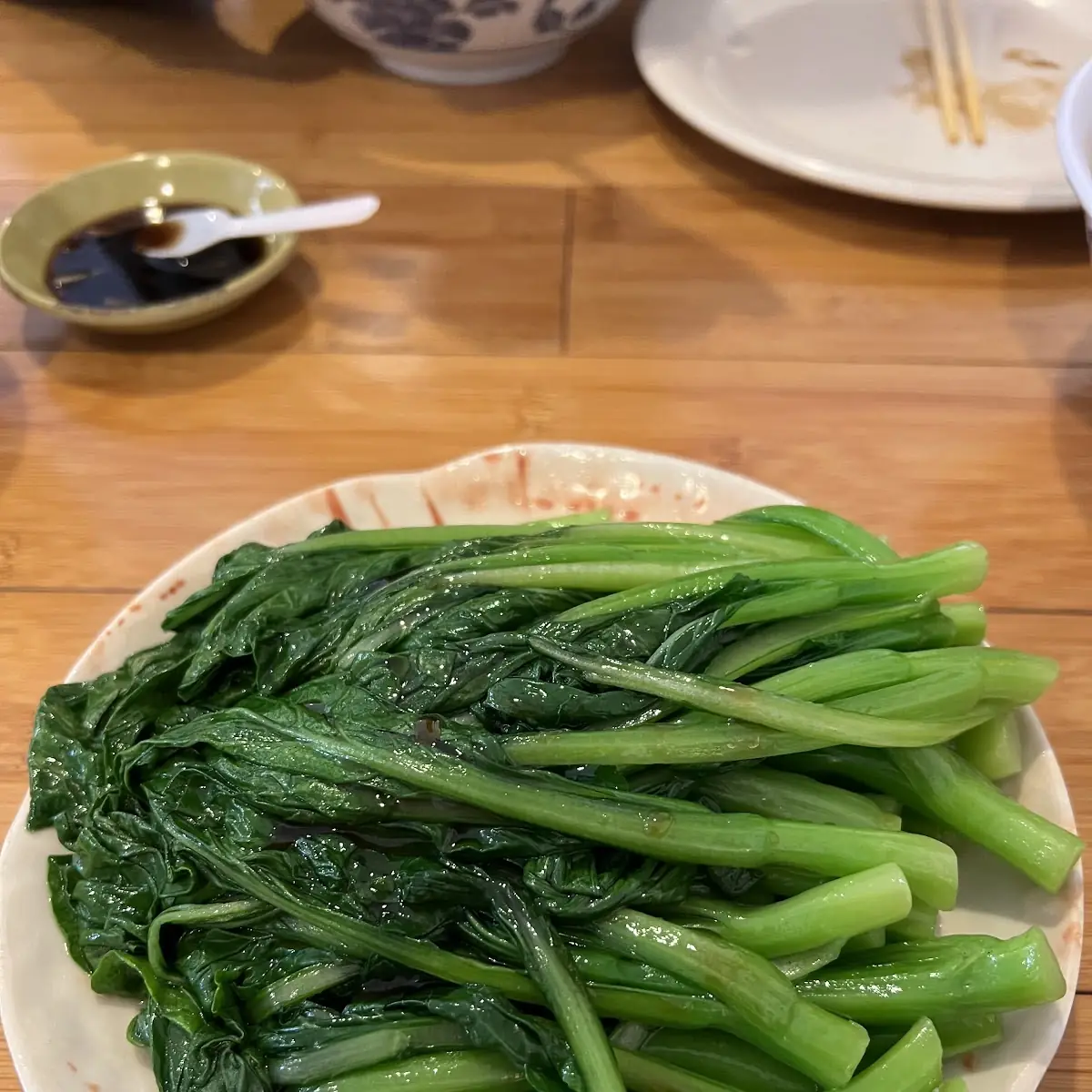 Choy-Sum with Fresh Garlic