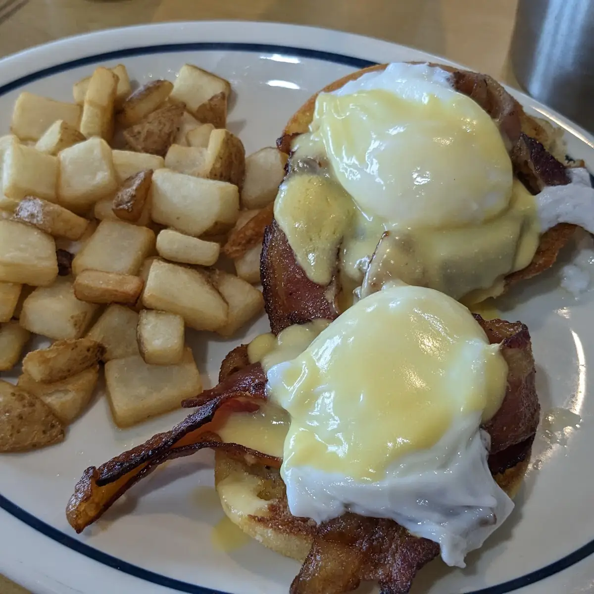 Bacon Jam Eggs Benedict