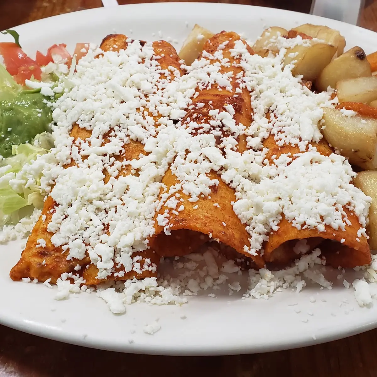 Enchiladas Mexicanas Con Queso Blanco