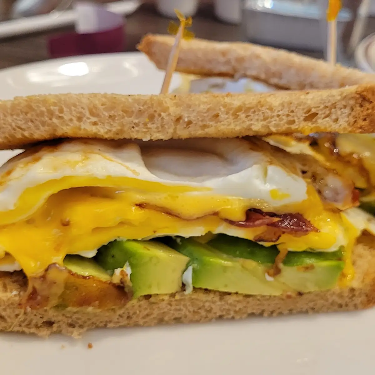 Bacon Egg Cheese & and Avocado Sandwich