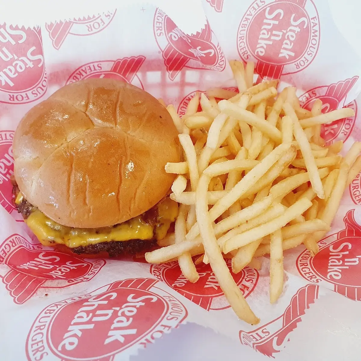 Double Burger with Fries