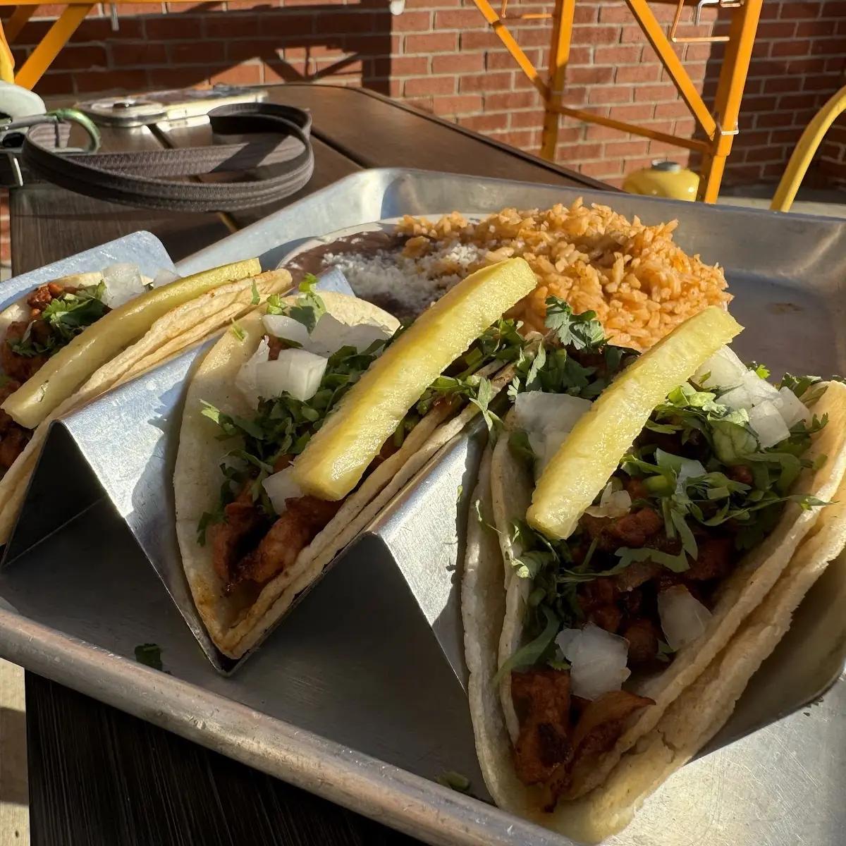 3 Taco Combo w Rice & Beans