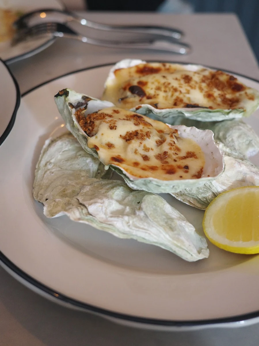 Baked Oyster Florentine, Chez Céline