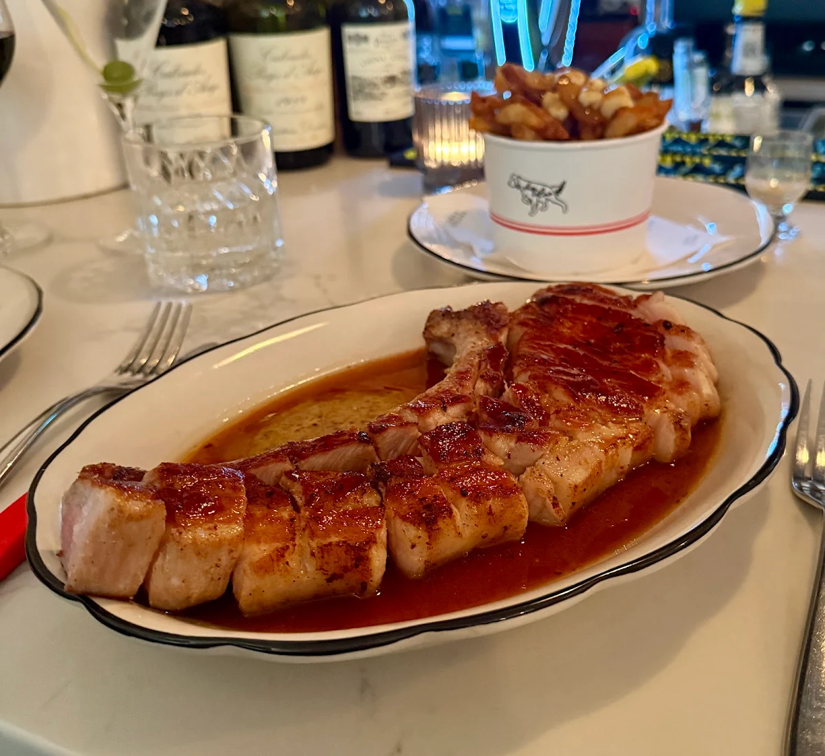 Pork Chop for Two, Chez Céline