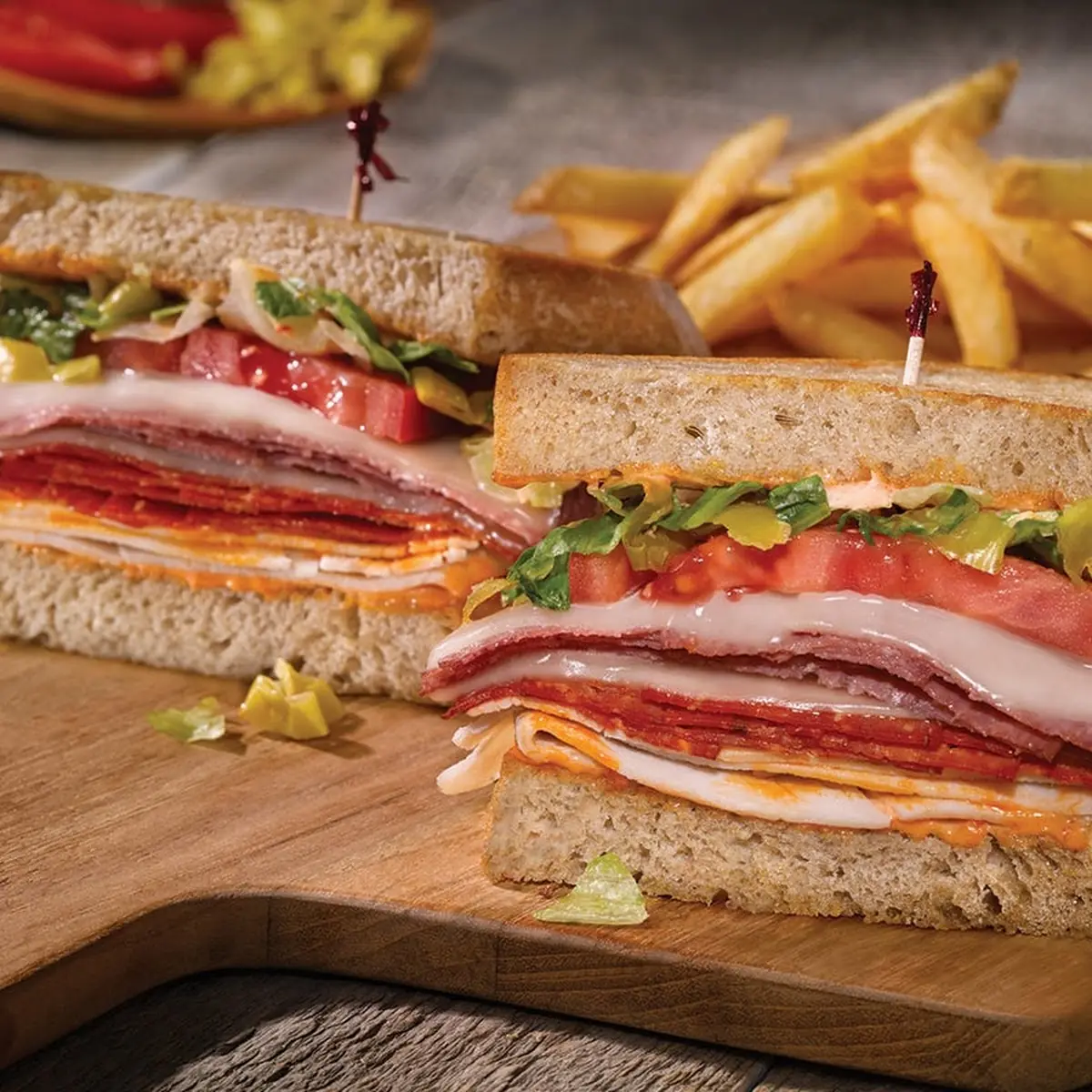 Stacked Turkey & Bacon Club
