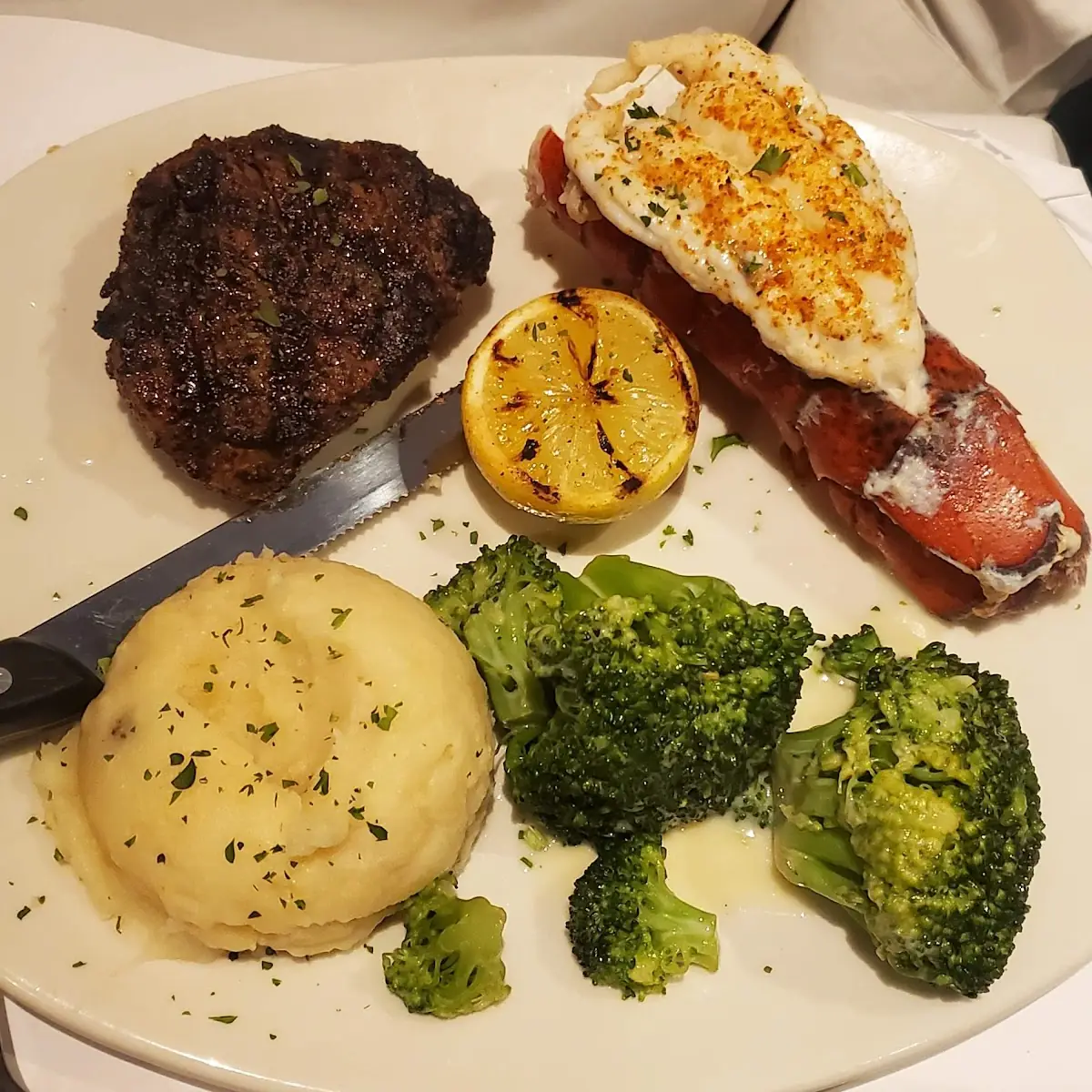 Steak & Crab Cake