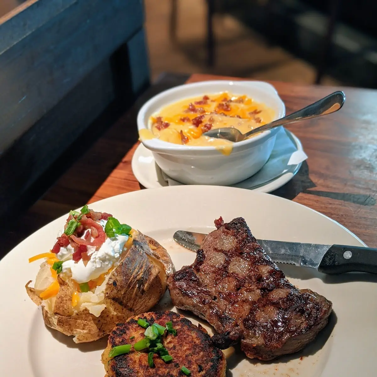 Steak and Crab Cake Special