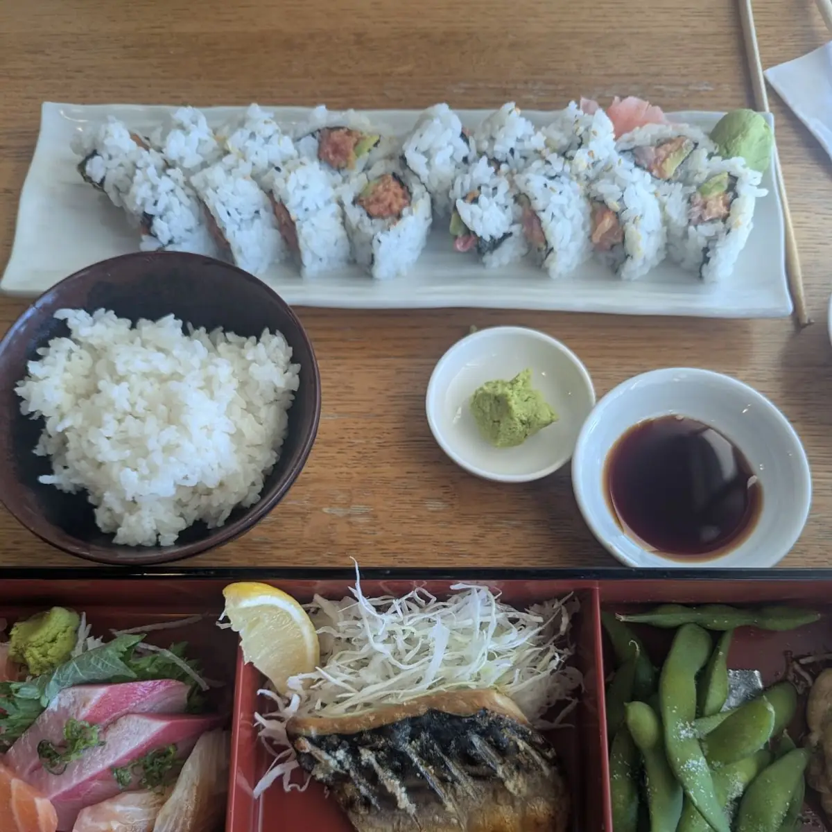 Bento Box and Sushi