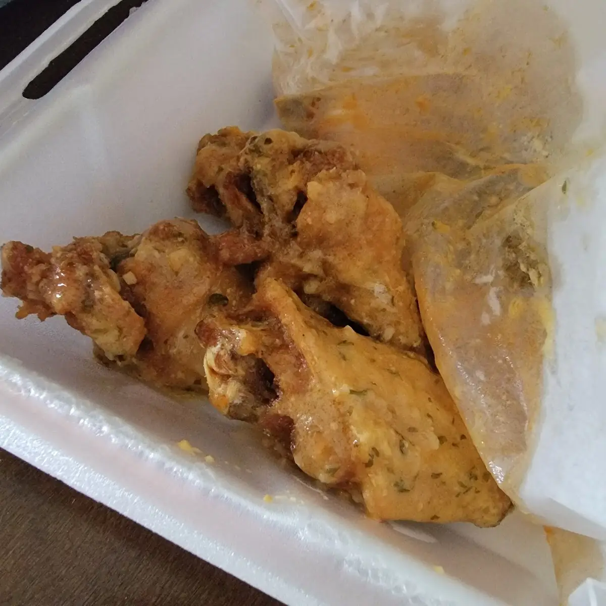Crispy Wings with Wet Garlic Parm