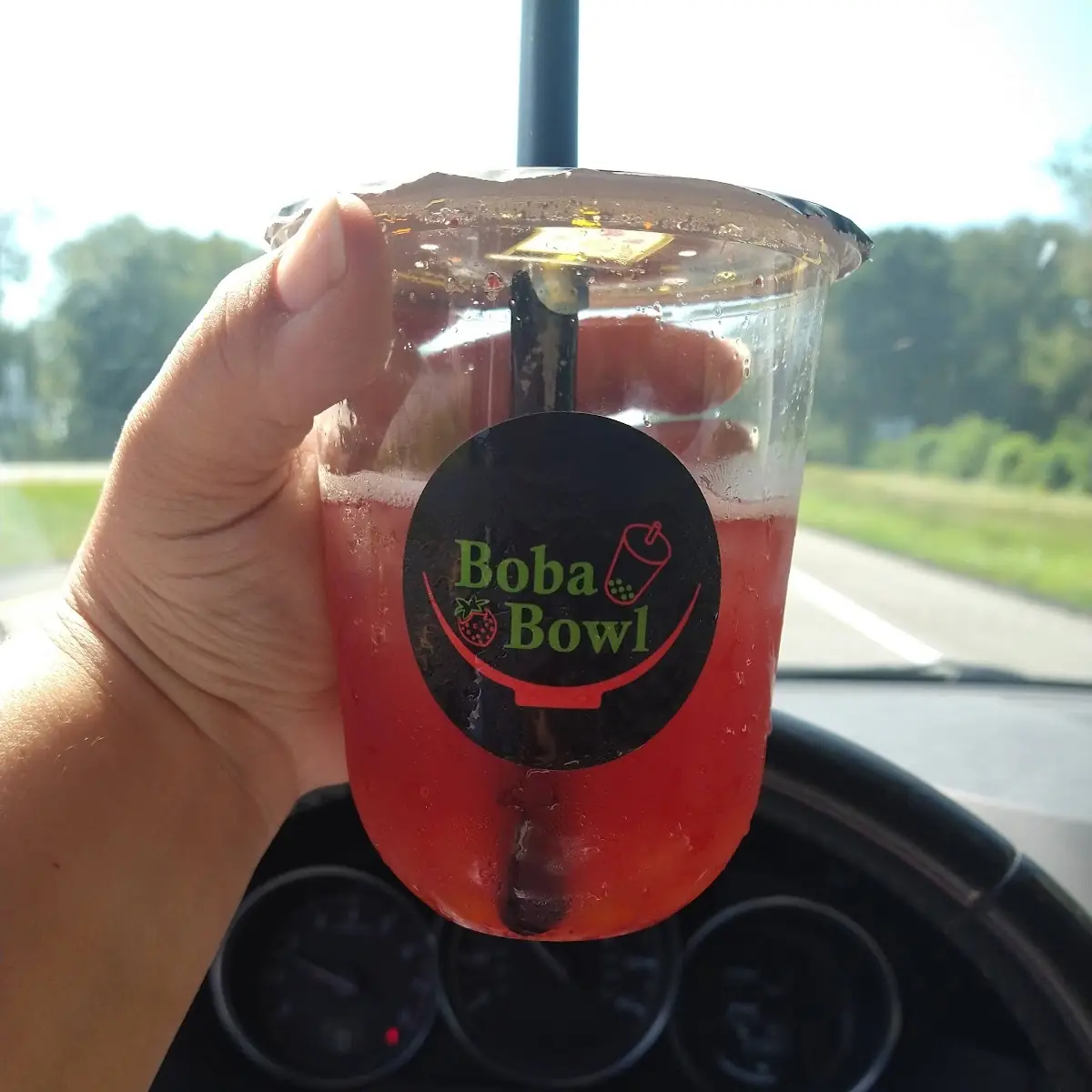 Green Tea Strawberry Strawberry Bubbles