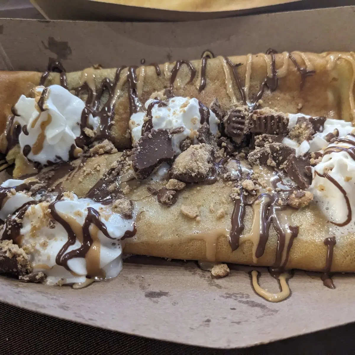 Peanut Butter Chocolate Crepe