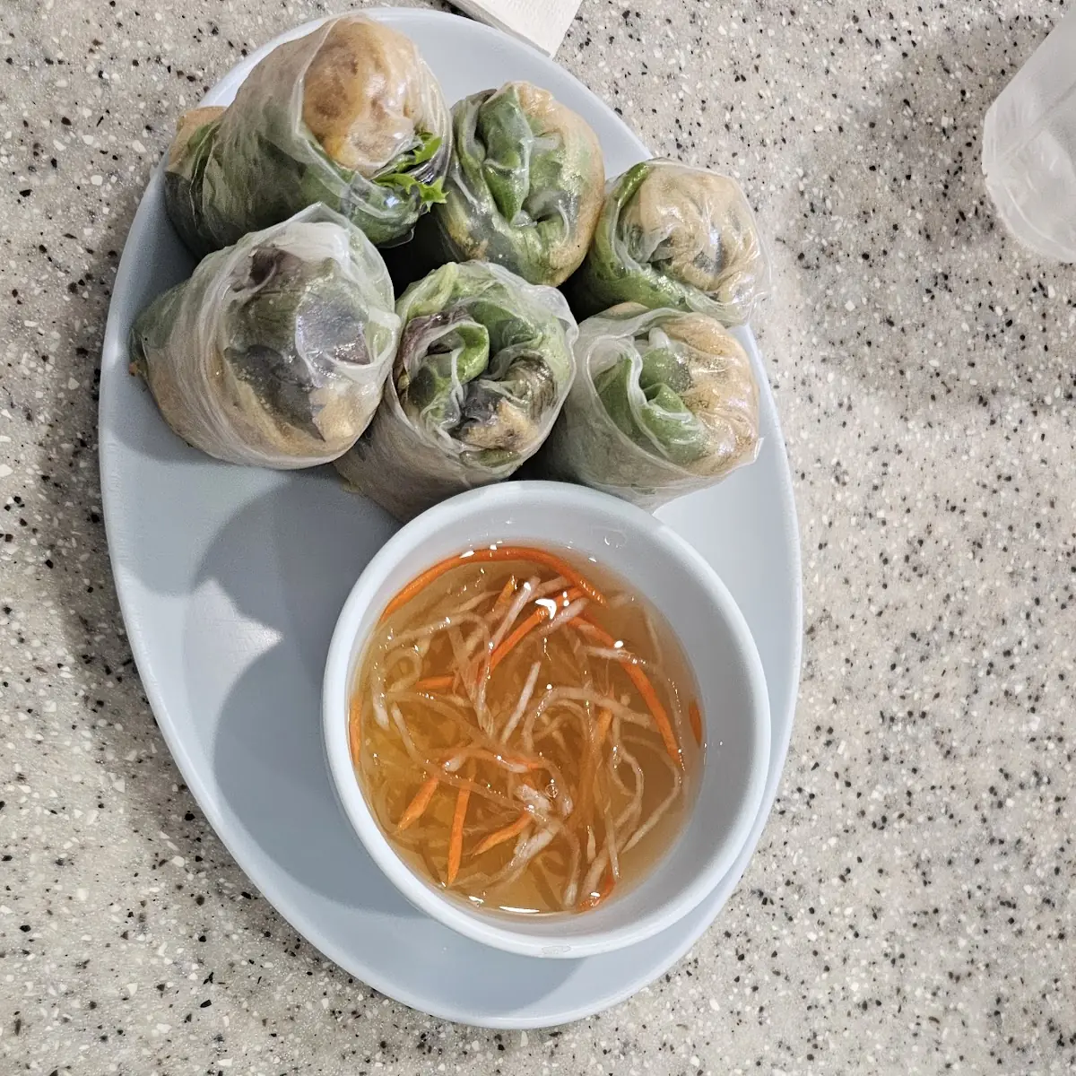 Vegan Fresh Spring Rolls with Dipping Sauce