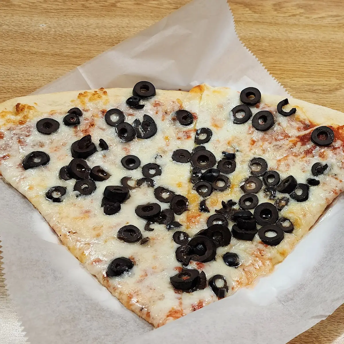Cheese Pizza with Black Olives