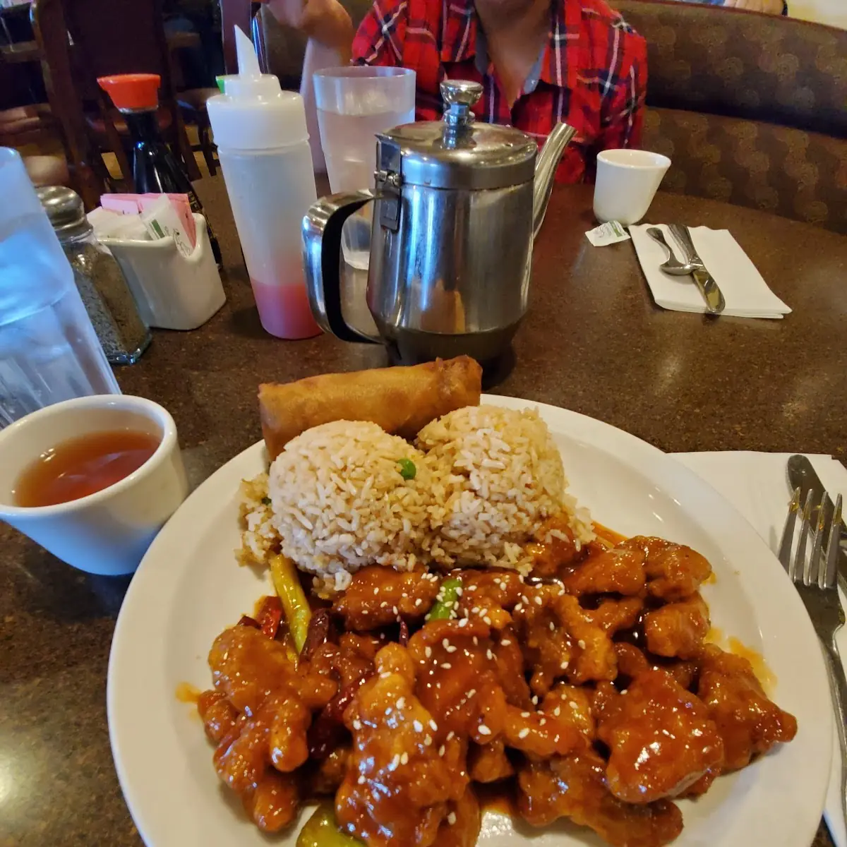 Peking Pork Fried Rice Egg Roll