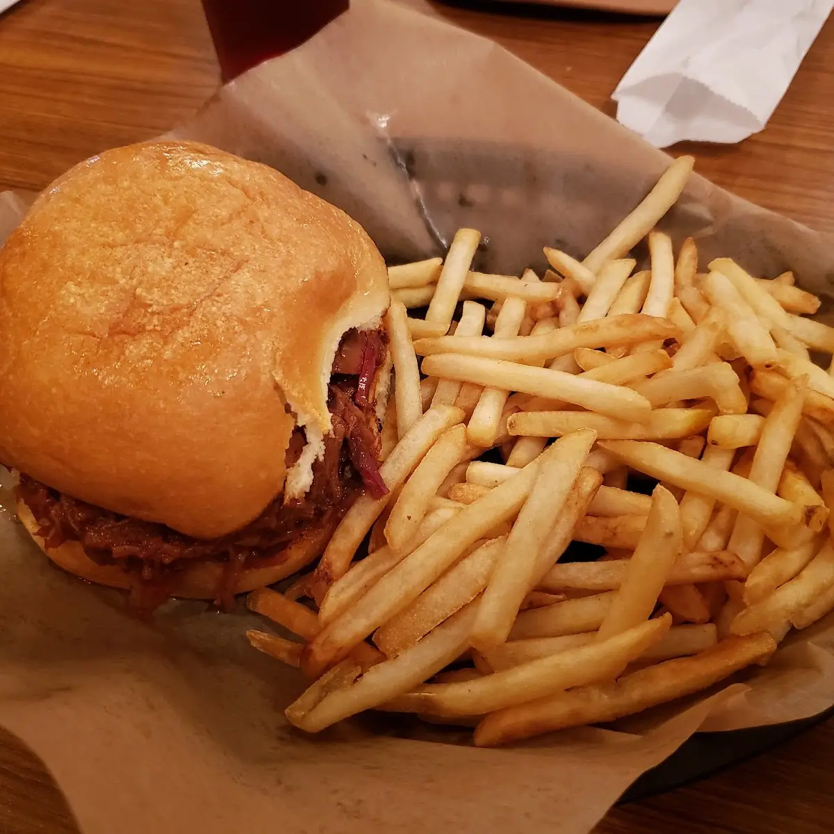 Chopped Brisket Sandwich