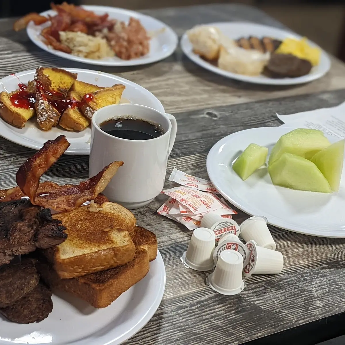 Coffee Fruit French Toast