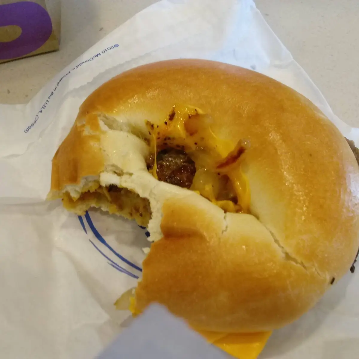 Steak & Cheese Bagel with Cream Cheese