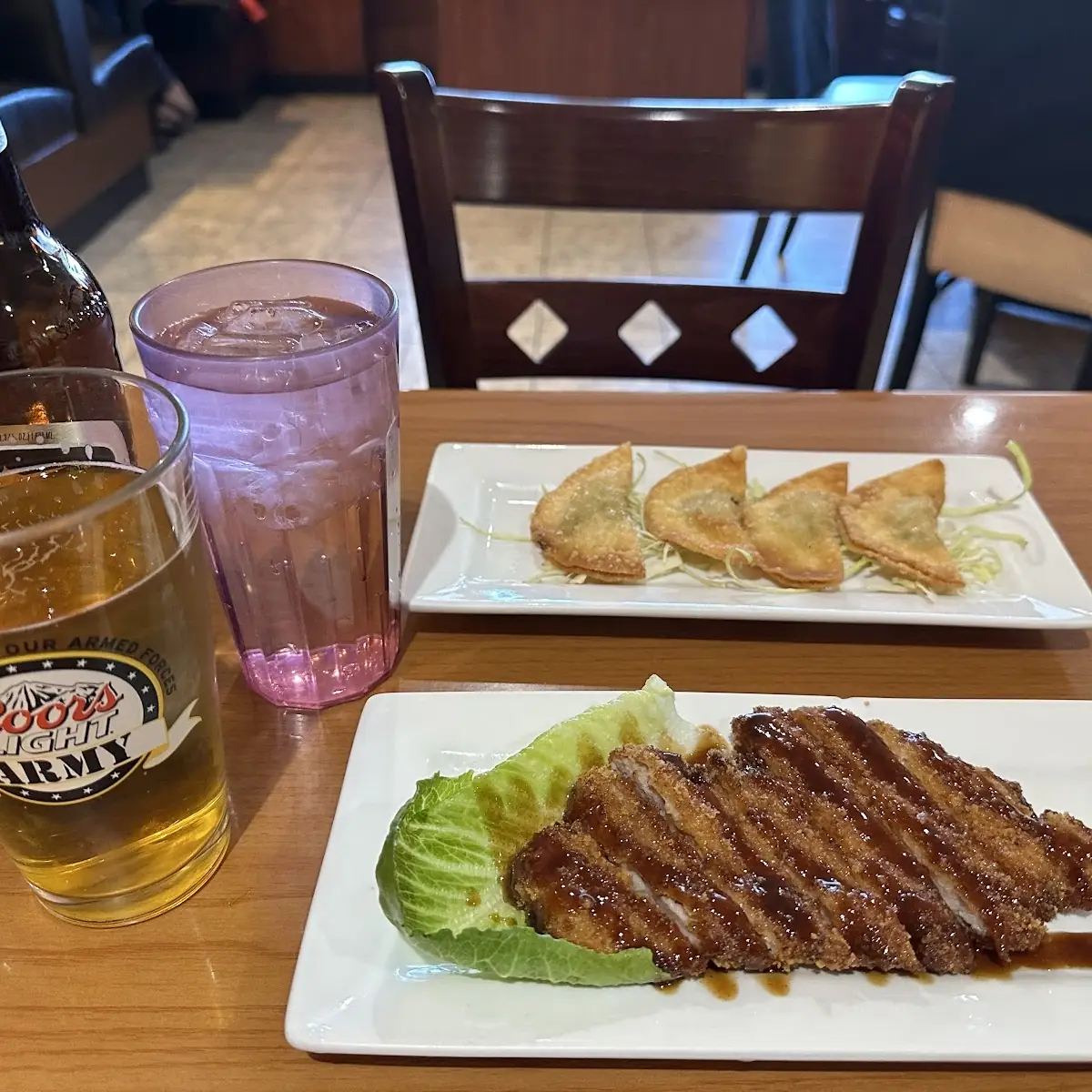 Gyoza and Pork Katsu