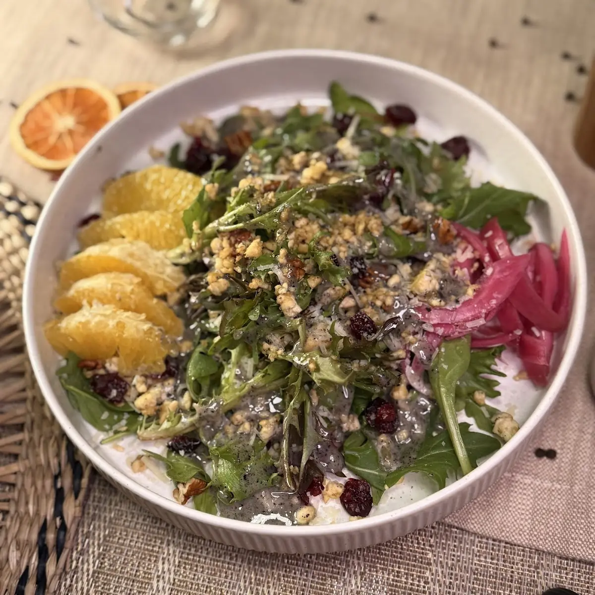 Yuzu Pear Arugula Salad